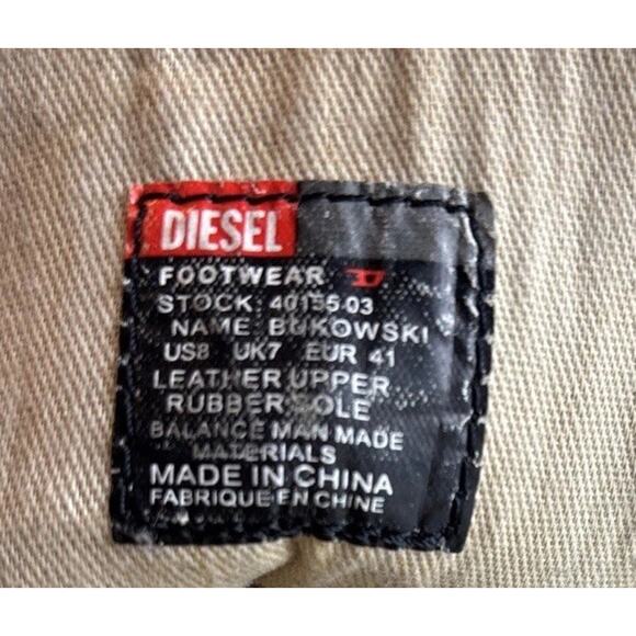 Diesel BUKOWSKI Herren Sneaker Schuhe Leder Men Size 8
